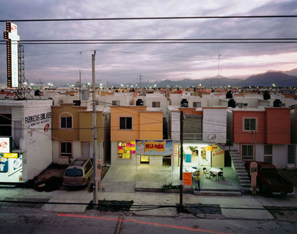 Business in Newly Built Suburb in Juarez, from the 